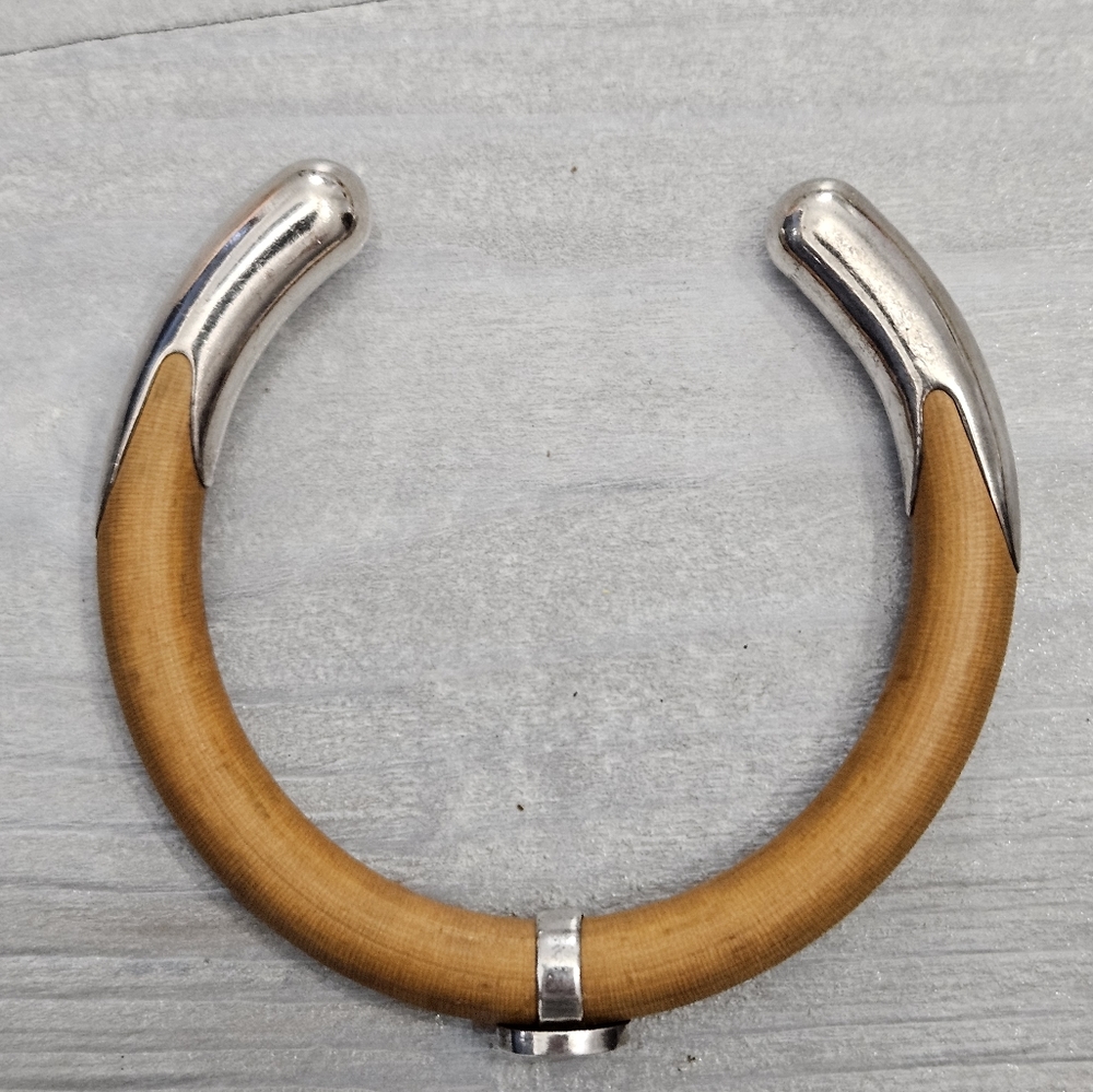 RARE Tiffany & Co Rattan Bamboo Elsa Peretti Sterling Cuff